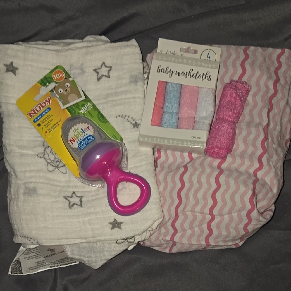 Various Baby Item, Swaddler Cloth, Crib Sheet, More.